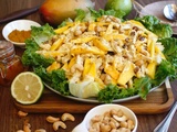 Salade de poulet, mangue et noix de cajou