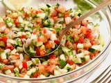Salade shirazi (concombre-tomate-oignon)