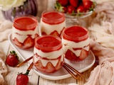 Tiramisu aux fraises léger et facile