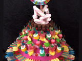 Gâteau anniversaire en bonbons