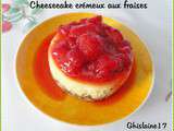 Cheesecake crémeux aux fraises