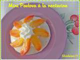 Mini-Pavlovas aux nectarines