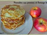 Pancakes aux pommes et fromage blanc