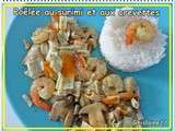 Poêlée au surimi et aux crevettes