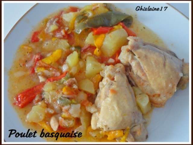 Recettes de Poulet Basquaise de Ghislaine Cuisine