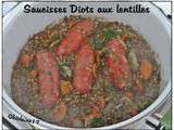 Saucisses Diots aux lentilles