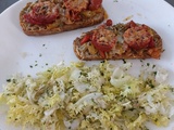 Bruschetta chorizo parmesan au combi ninja