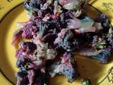 Chou fleur violet en salade