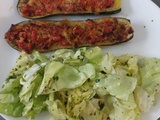 Courgettes farcies au combi ninja