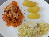 Crumble carottes chorizo au combi ninja