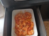 Gambas rôties à l'air fryer AF400eu