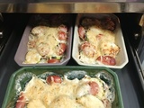 Gratin de courgettes saucisse de Franfort (combi Ninja)