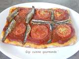 Pizza expresse à l'anchois au cake factory