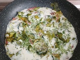 Rubans de courgettes à la crème