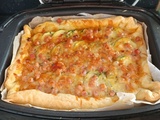 Tarte bolognaise à la courgette avec jambon et Comté