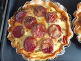 Tartelettes poivrons chorizo au combi Ninja