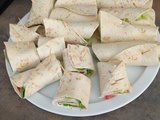 Wraps boursin tomate jambon salade