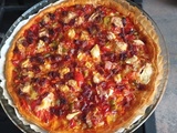 Tarte aux poivrons avec chorizo et Reblochon