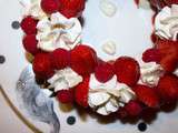 Gâteau moelleux sans gluten rhubarbe / fruits rouges