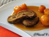 Escalopes de foie gras croustillantes aux Kumquats