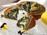 Zebra-Tigra Cake citron et sésame noir