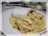 Blanc de poulet curry moutarde avec Monsieur Cuisine