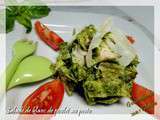 Salade de blanc de poulet au pesto