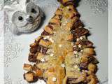 Sapin de Noël feuilleté à la pâte à tartiner Dardenne, sans gluten