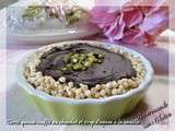 Tarte quinoa soufflé au chocolat et sirop d'agave à la vanille