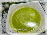 Velouté vert de celeri et persil plat à la crème de coco