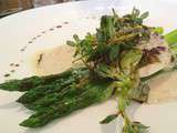 Amazing first course, done to perfection, a trio of asparagus,