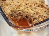 Comfort food.
Homemade apple and caramel crumble, just