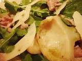 Fresh and delicious, warm #artichoke with #rocket #parmesan and