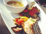 #sunny #lunch in #deauville 
#grilled #fish and #veggies