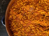 Giouvetsi ou youvetsi, bœuf mijoté aux pâtes orzo {Grèce}