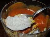 Riz au lait de coco et caramel de mangue