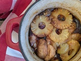 Rouelle de porc confite aux ananas, inspiration Antilles