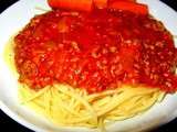Spaghetti bolognaise au canard