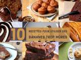 10 recettes à faire avec des bananes trop mûres