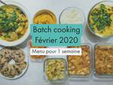 Batch cooking – Menu de Février