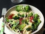 {Cuisine vapeur} Spaghetti aux légumes verts et viande des grisons