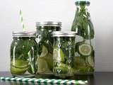 Eau façon mojito : eau parfumée au citron vert et à la menthe