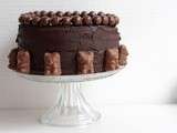 Gâteau crousti-choco : Premier essai de sky high cake (ou layers cake)