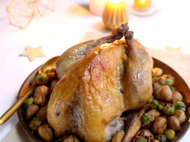 Recettes de Pintade farcie aux marrons