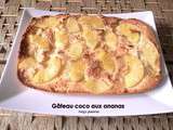 Gâteau coco aux ananas (sans gluten et sans œuf)