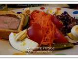 Assiette froide spécial Alsace : Pâté en croûte/crudités