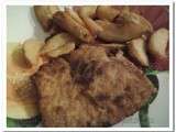 Menu du jour : Escalope de dinde panée et potatoes