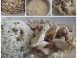 Plat du jour : Sauté de dinde à la crème/riz