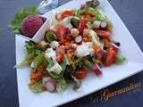 Salade des hortillons accompagné de son sorbet bettrave rouge