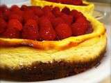 Cheesecake aux jolies framboises